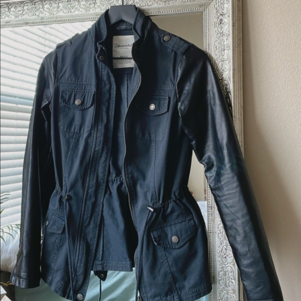 Xs spring faux leather jacket